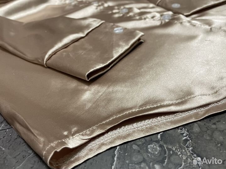 Рубашка женская атласная