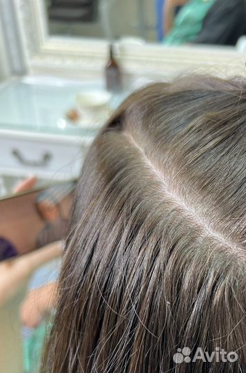 Наращивание волос. Микрокапсулы. Волосы+работа