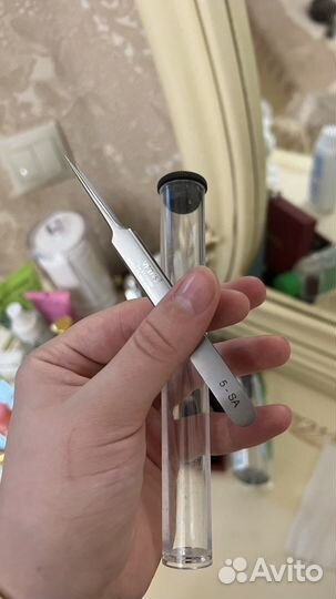 Пинцет для наращивания ресниц