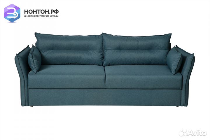 Диван еврокнижка Бруклин 3-х местный синий