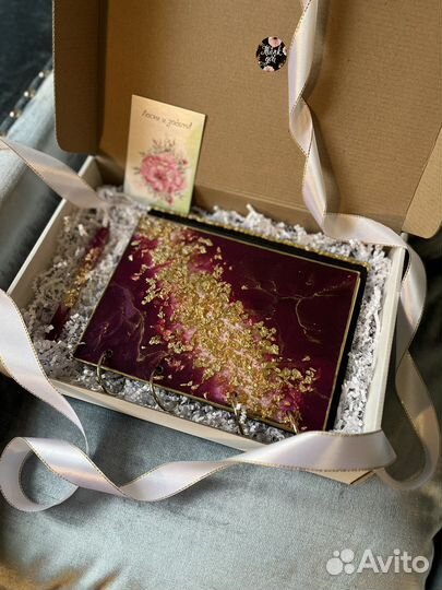 Блокнот ручной работы из эпоксидной смолы