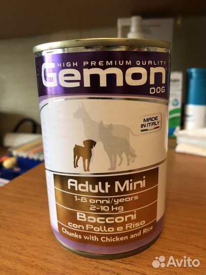 Gemon консервы для собак мелких пород 415г