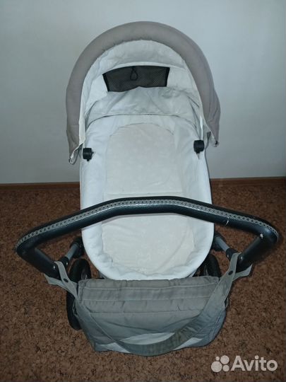 Детская коляска трансформер 2в1 с большими колесам