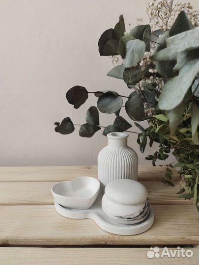 Подарочный набор декора из гипса