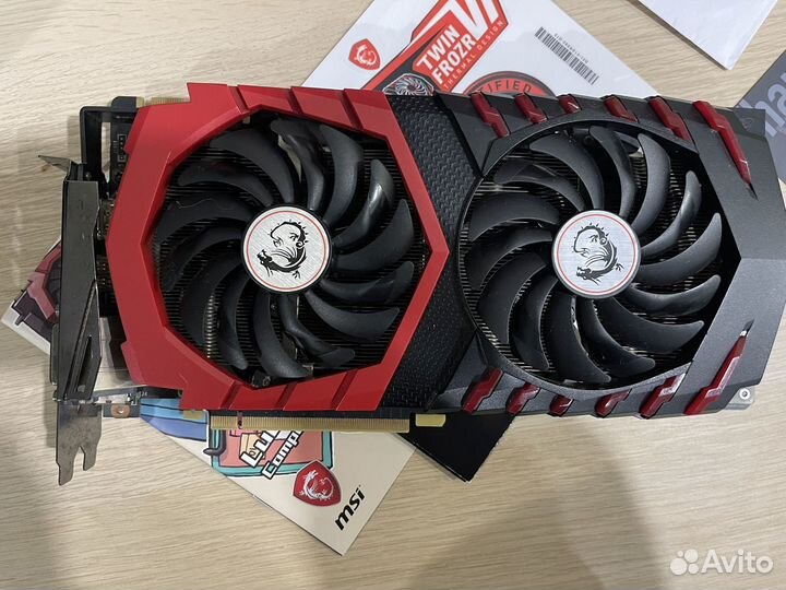 Видеокарта MSI gaming GTX 1070 8gb