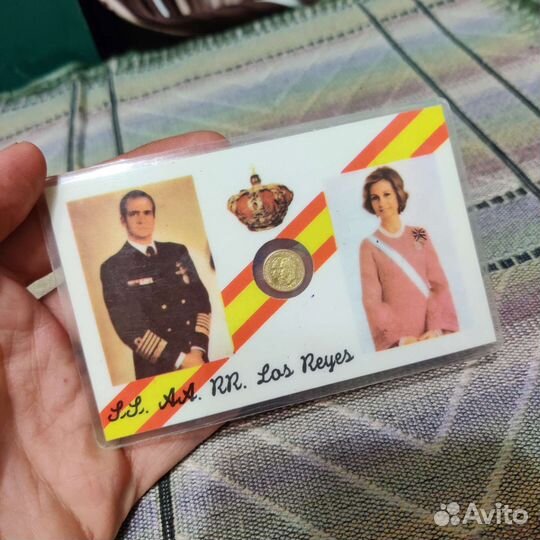 Памятная монета Испания 22 ноября 1975