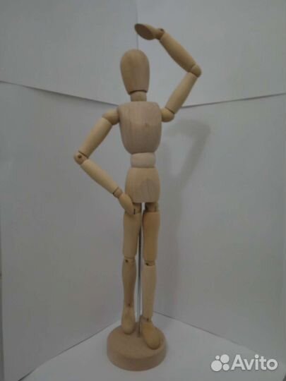 Манекен Человека Деревянный На шарнирах 34 см