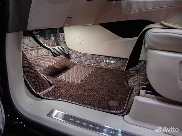 3Д коврики из экокожи Cadillac Escalade 5 2021