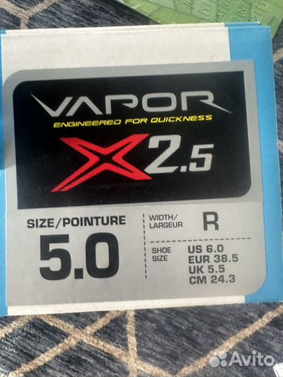 Хоккейные коньки bauer vapor 2.5x size 5