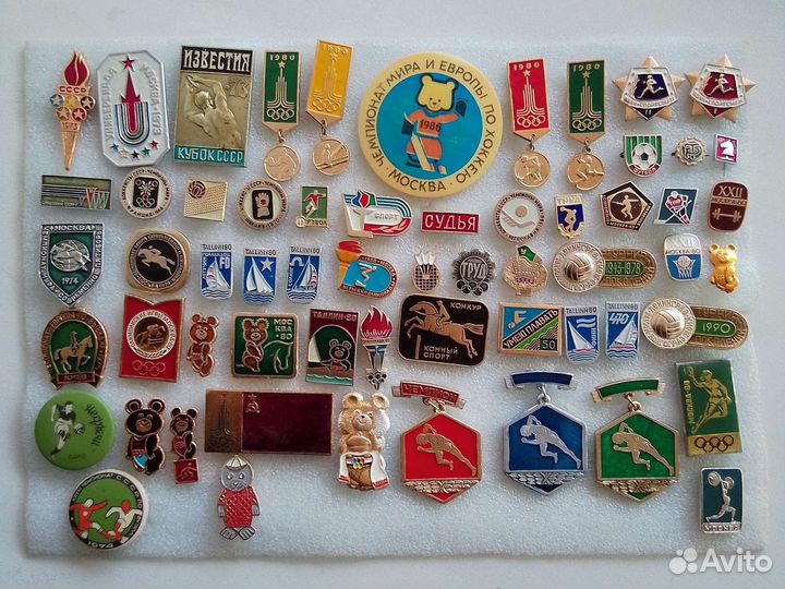 Значки и сувениры СССР. спорт дополнено