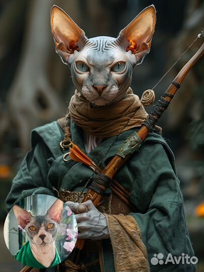 Волшебные портреты питомцев / Портрет питомца с ии