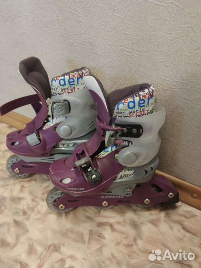 Роликовые коньки детские раздвижные/ролики