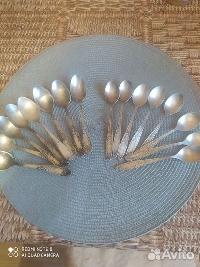 Мельхиоровые столовые приборы,вилки,ложки СССР