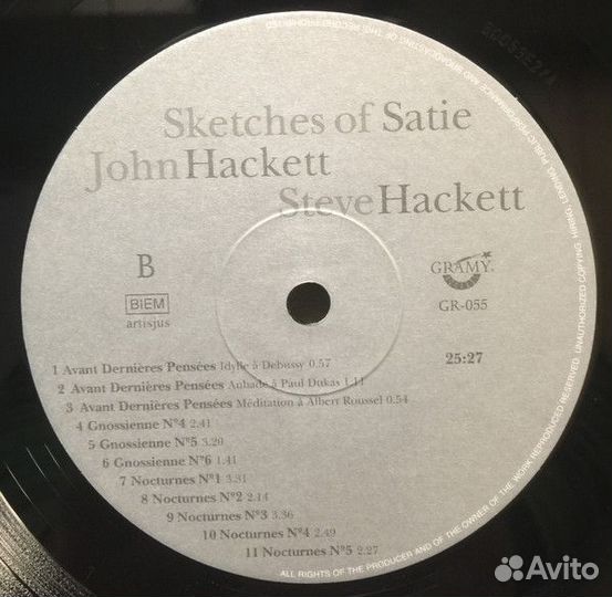 Винил Hackett – Sketches Of Satie LP