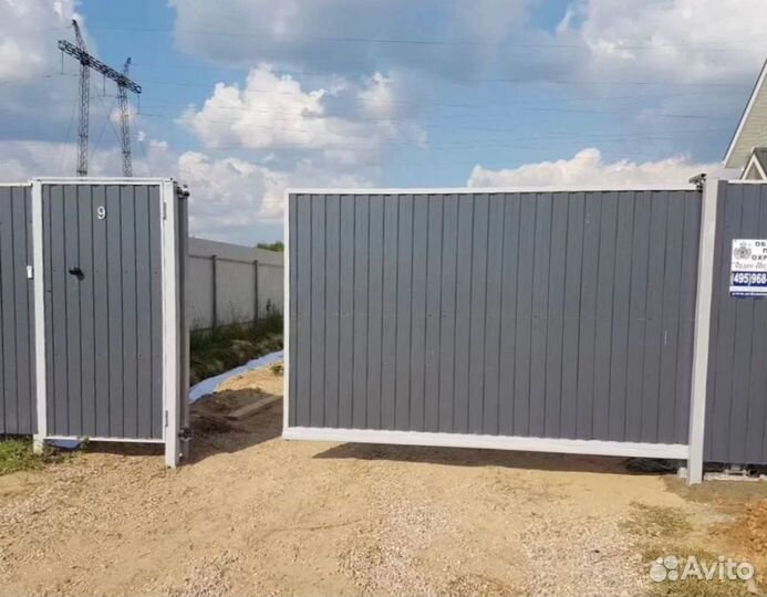 Откатные ворота под ключ