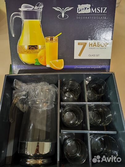 Графин со стаканами новые