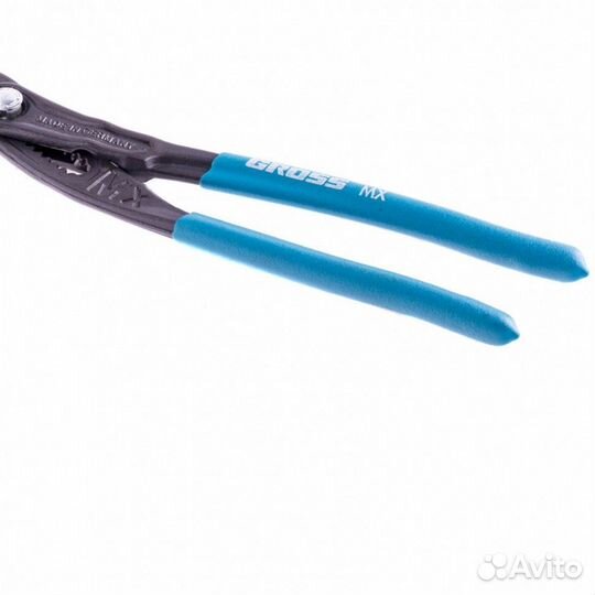 15728 Клещи переставные, кнопочный механизм, облив