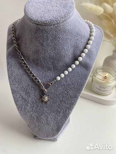 Колье чокер.Колье из натуральных камней