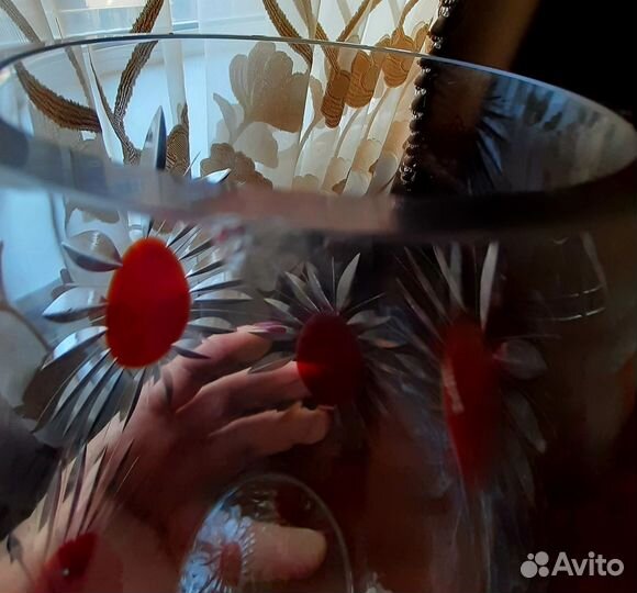 Ваза цветного стекла СССР