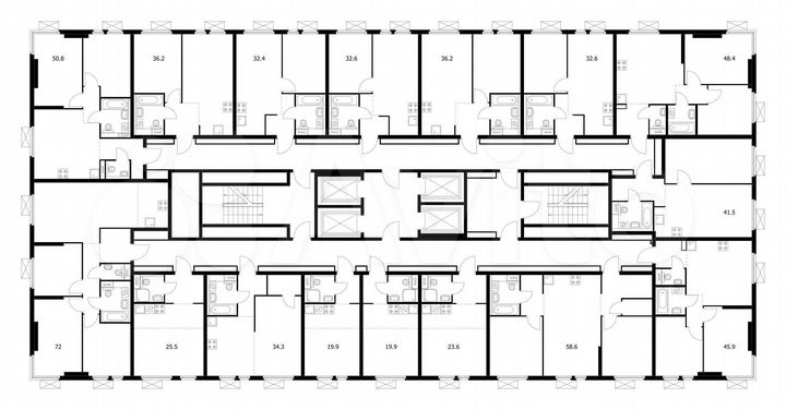 2-к. квартира, 41,5 м², 22/33 эт.