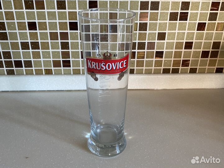 Пивной бокал Krusovice