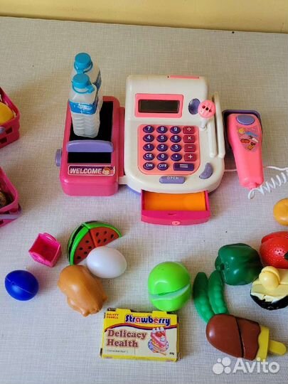 Касса детская с набором продуктов