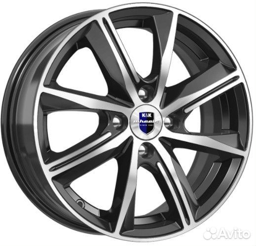 K&K Арнар : 7x16 5*112 Et:50 Dia:57,1 алмаз чёрный