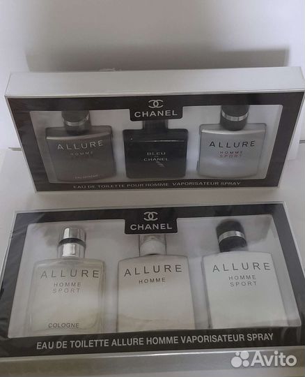 Мужской набор парфюмерии Allure Chanel 3х30 мл