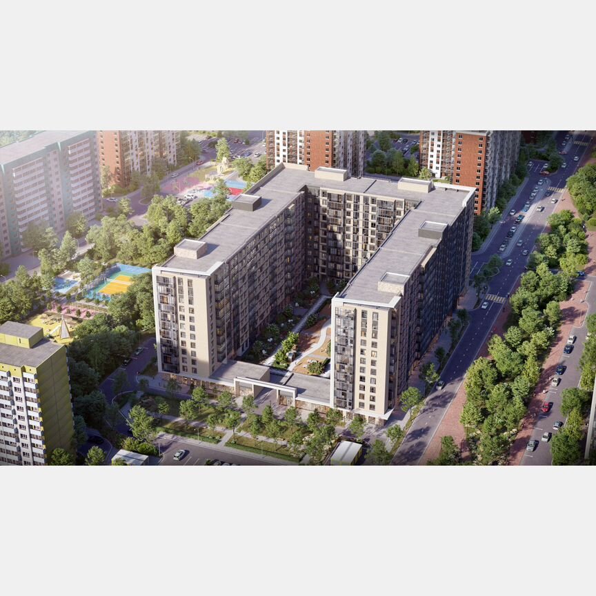 2-к. квартира, 55,7 м², 6/12 эт.