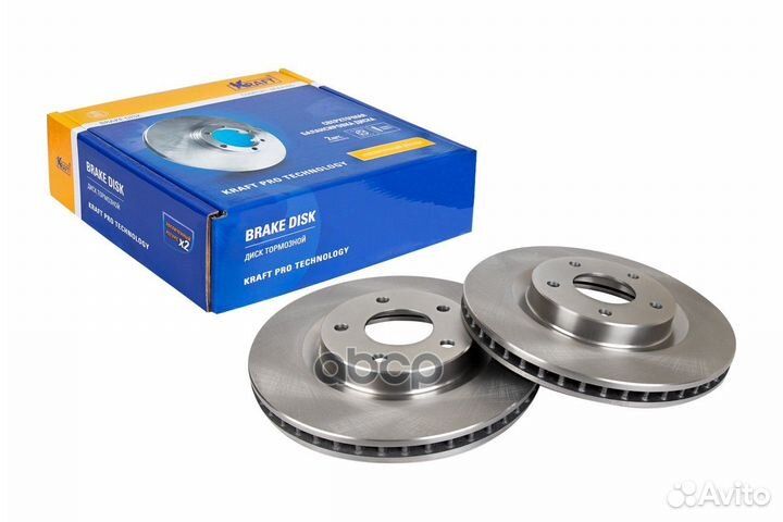 Диск тормозной передний KT 016073 Kraft