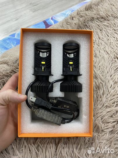 Led лампа h4 с линзой