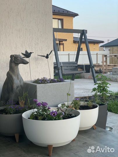 Садовые качели из дерева