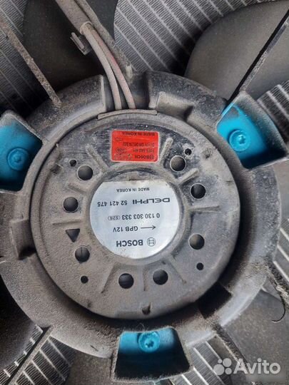 Диффузор вентилятор Chevrolet Cruze