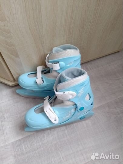 Коньки детские раздвижные 34-37 бу