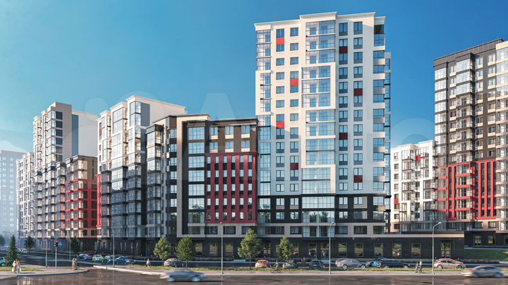 2-к. квартира, 43,4 м², 9/16 эт.