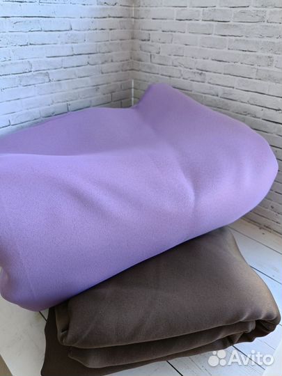 Комплект штор блэкаут венге и фиолетовый