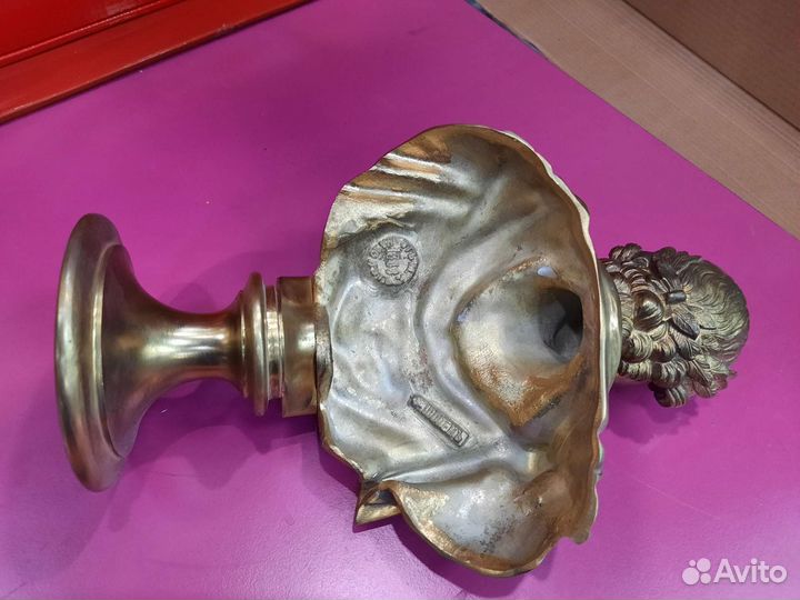 Бюст Императора Петра Первого бронза 25 см