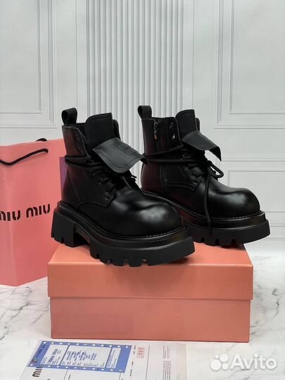 Ботинки женские зимние miu miu