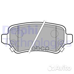 Колодки тормозные дисковые зад LP1717 Delphi