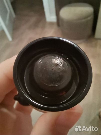 Антикварный флакон от духов Flora Кошка на шаре