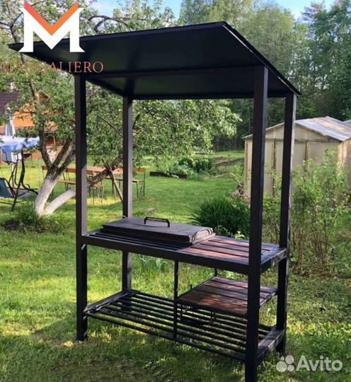 Мангал с крышей