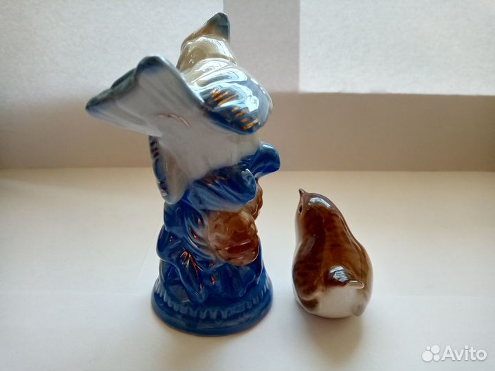Статуэтки Синица Гжель, Крапивничек лфз СССР