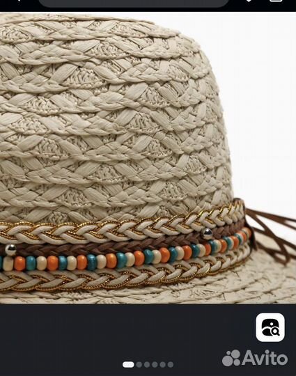 Соломенная шляпа женская