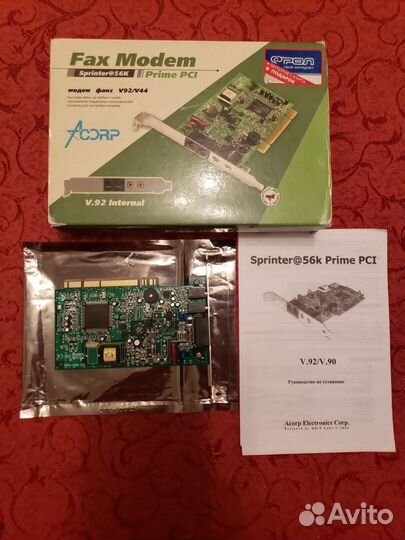 Факс-модем Acorp Sprinter56 k Prime PCI