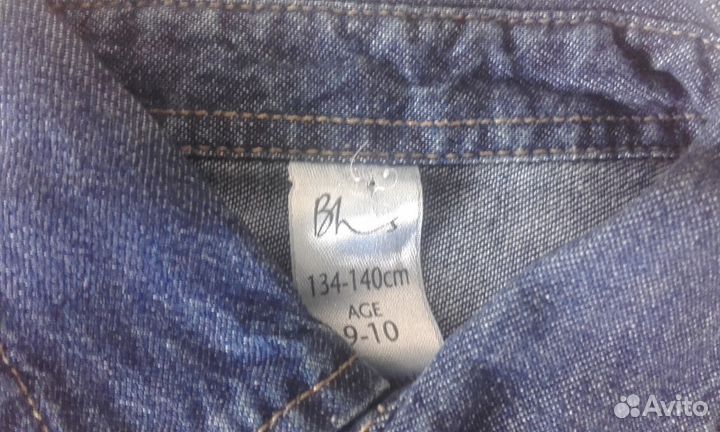 Рубашка джинсовая рост 134см
