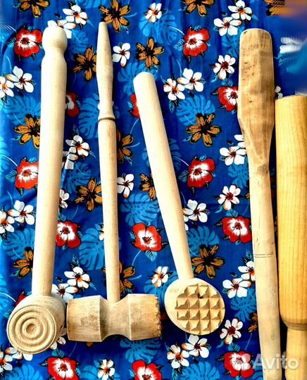 Деревянная утварь СССР скалка молоток лопатка