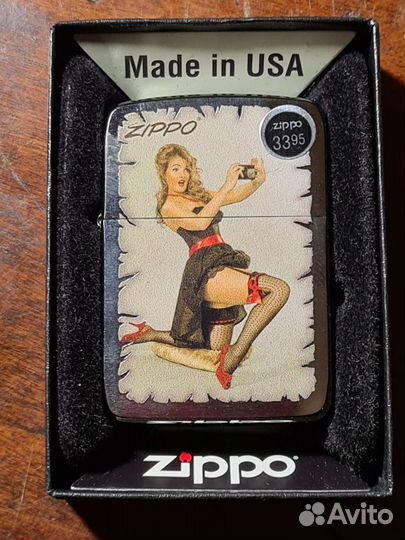 Zippo. Селфи. Pin-up. Реплика 41 г. Коллекционная