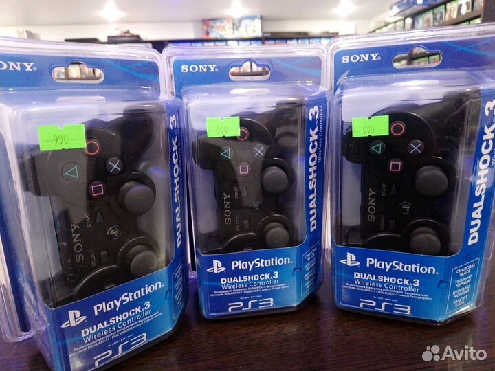 Джойстики беспроводные ps 3 цвет чёрный реплика