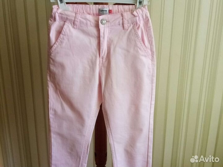 Джинсы+блузка 140р