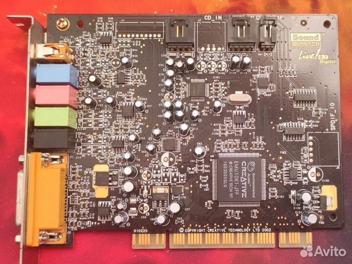 Звуковая карта Sound blaster Live 5.1 Digital